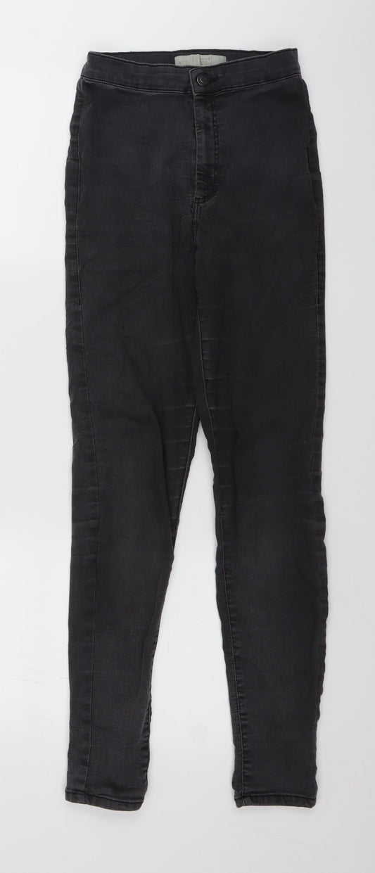 Topshop Womens Grey  Denim Jegging Jeans Size 28 in L27 in