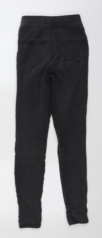 Topshop Womens Grey  Denim Jegging Jeans Size 28 in L27 in