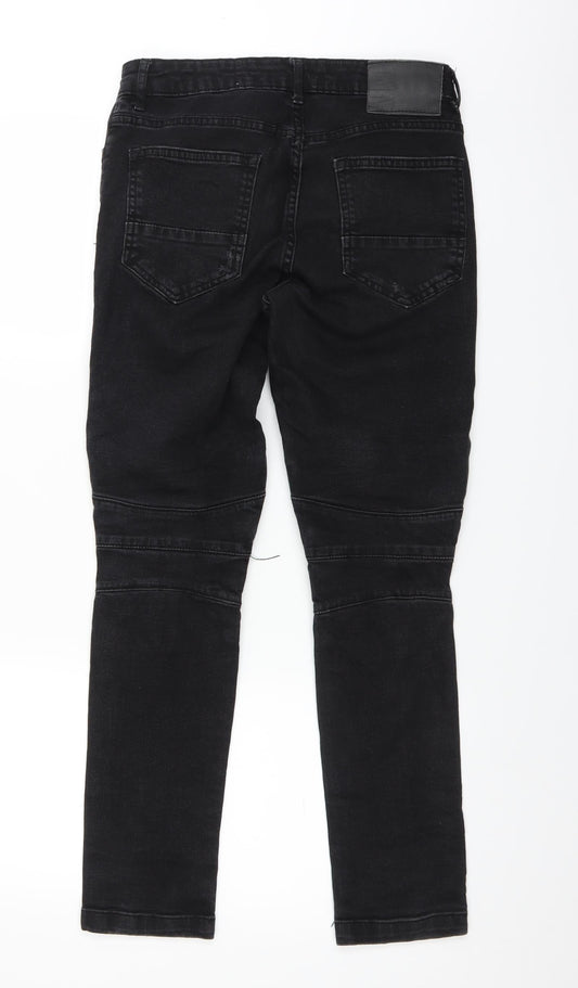 Primark Mens Black  Denim Skinny Jeans Size 30 in L27 in