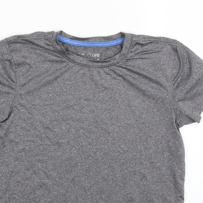 Souluxe Girls Grey   Basic T-Shirt Size 8-9 Years