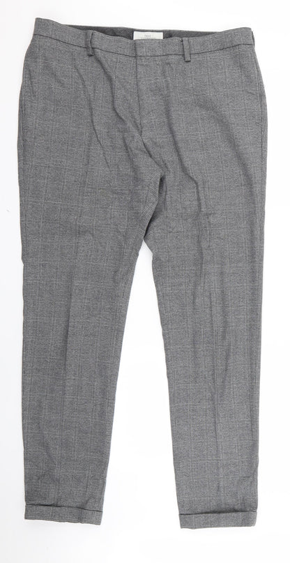 nect Mens Grey   Trousers  Size 34 L26 in - v