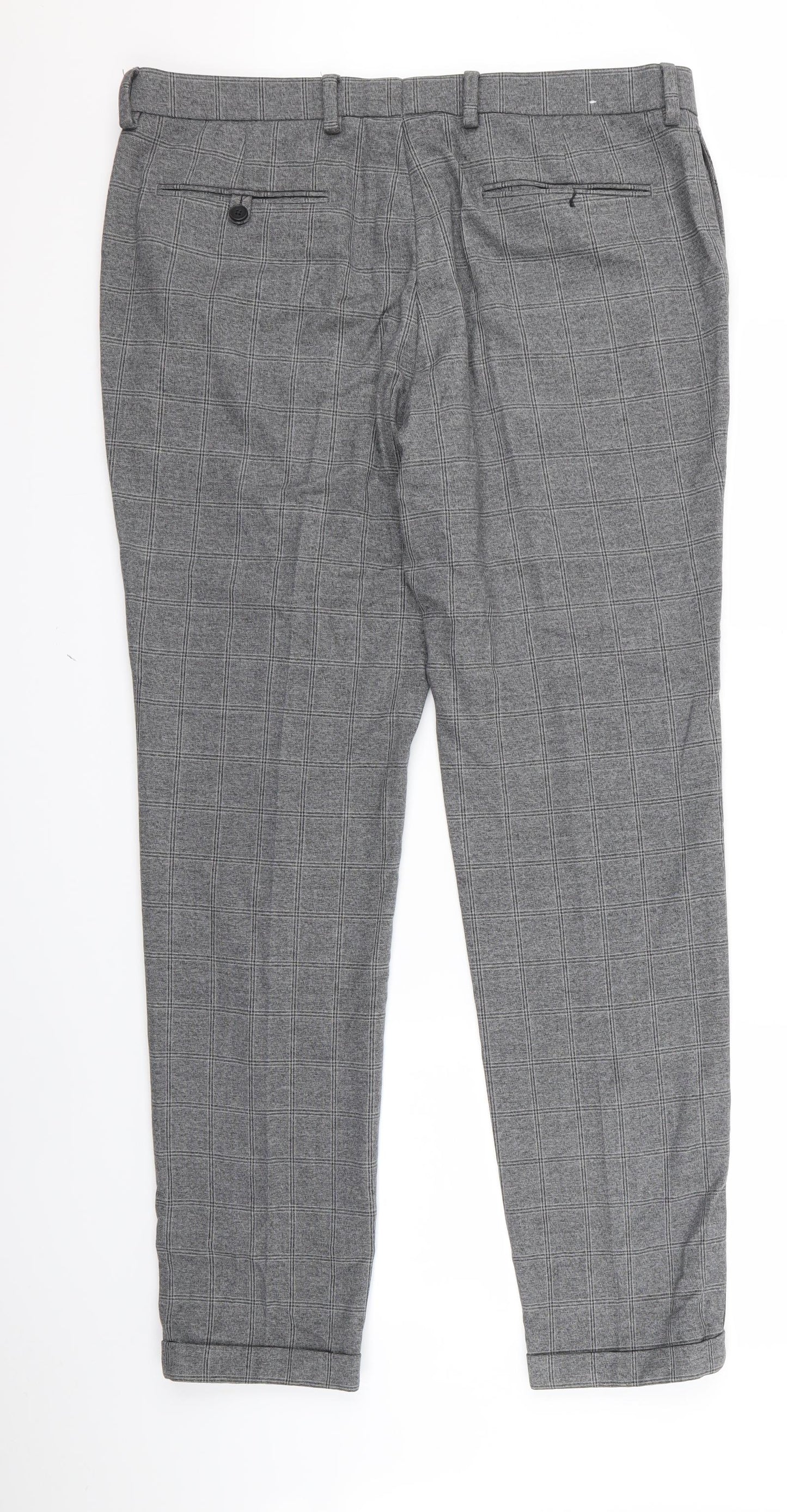nect Mens Grey   Trousers  Size 34 L26 in - v