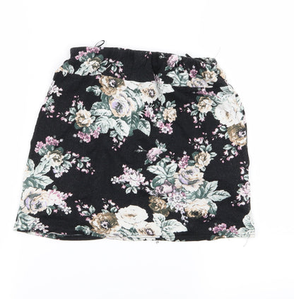 New Look Womens Black Floral  Straight & Pencil Set Size 10