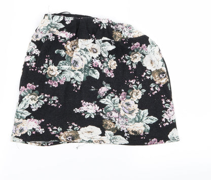 New Look Womens Black Floral  Straight & Pencil Set Size 10