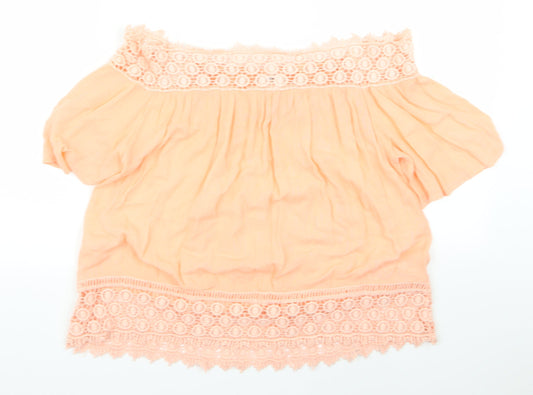 Miss Selfridge Womens Pink   Basic Blouse Size 10