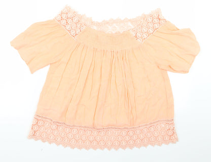 Miss Selfridge Womens Pink   Basic Blouse Size 10