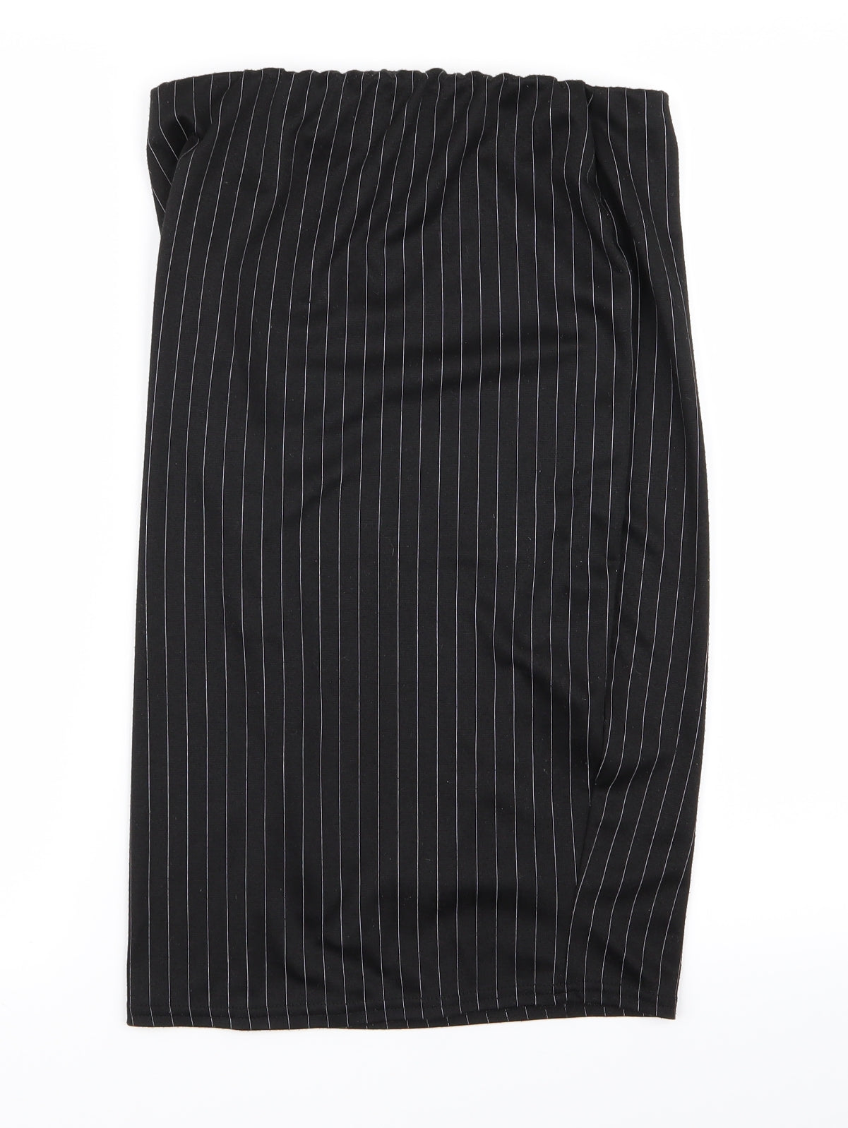 Boohoo Womens Black Striped  Straight & Pencil Set Size 10