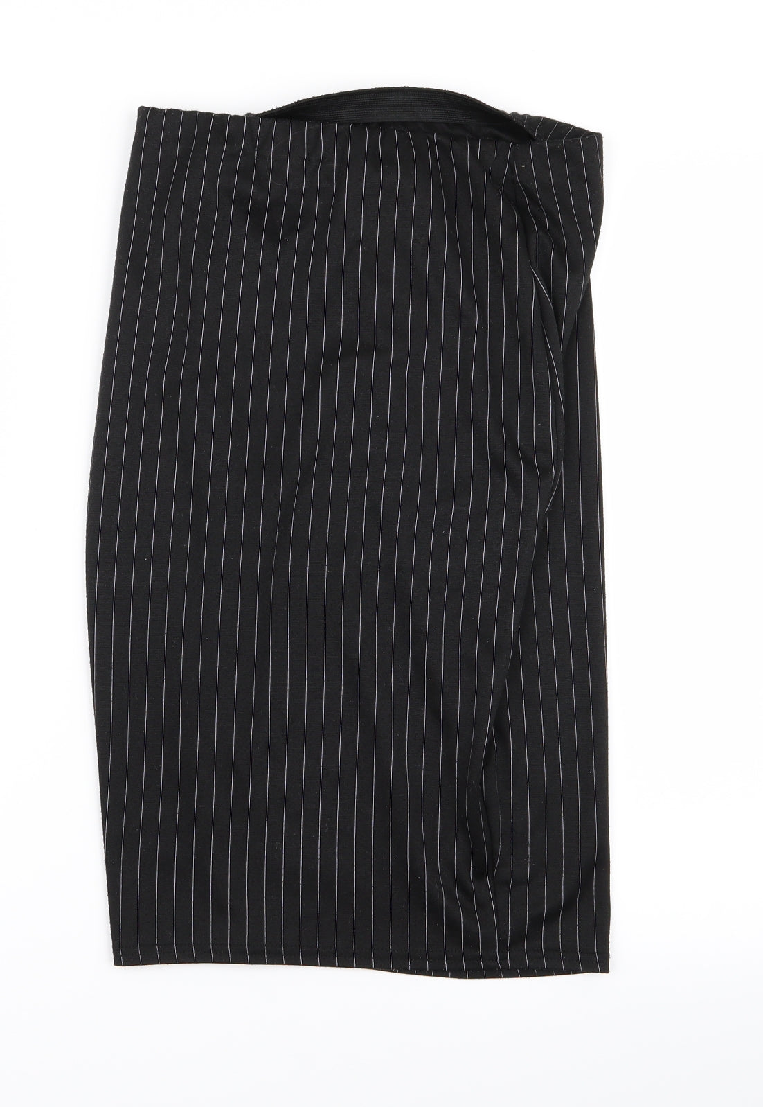 Boohoo Womens Black Striped  Straight & Pencil Set Size 10