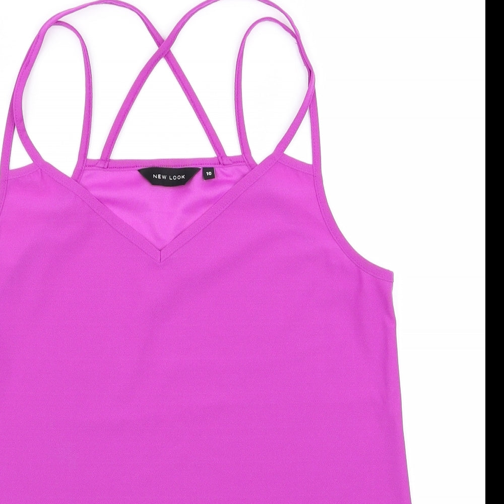 New Look Womens Pink   Basic Tank Size 10