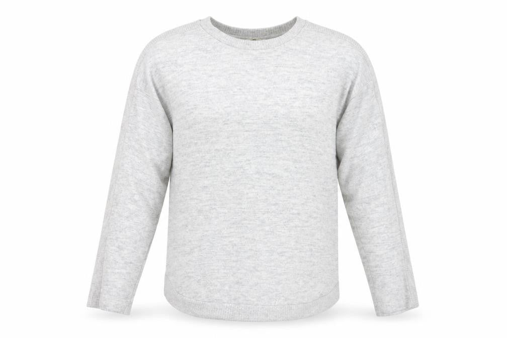 Front view of pul men’s grey jumper, size M