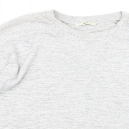 Close-up detail of pul men’s grey jumper, size M