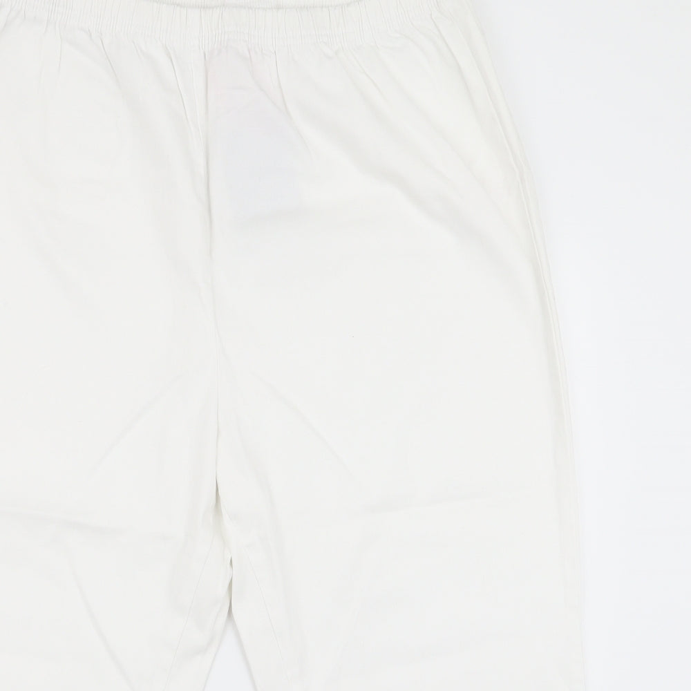 Simply Be Womens White   Bootcut Jeans Size 34 L20.5 in