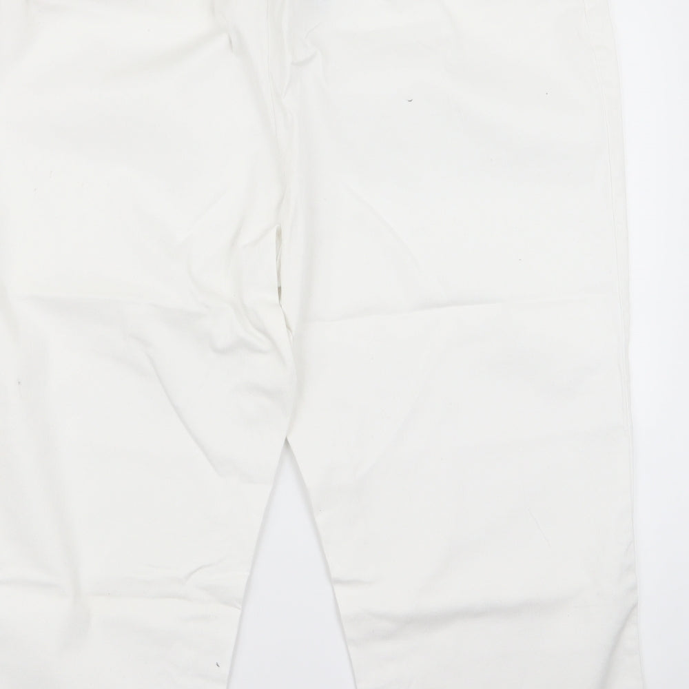 Simply Be Womens White   Bootcut Jeans Size 34 L20.5 in