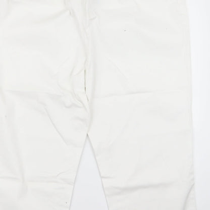 Simply Be Womens White   Bootcut Jeans Size 34 L20.5 in