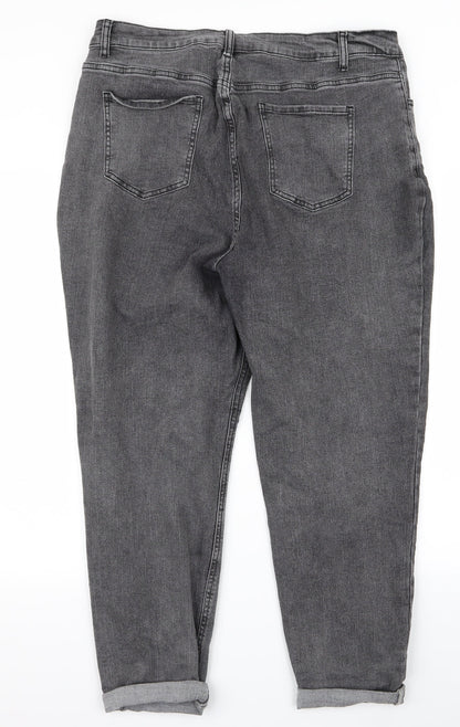 SHE IN Womens Grey   Bootcut Jeans Size XL L20 in
