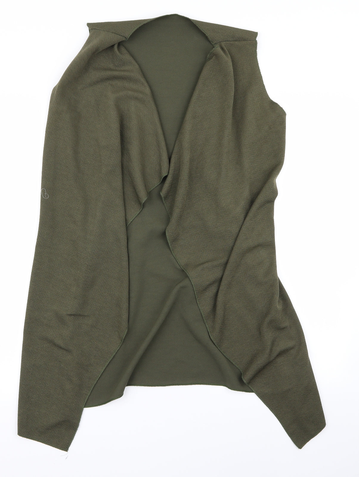 Womens UK Size L Preworn Green Basic Blouse