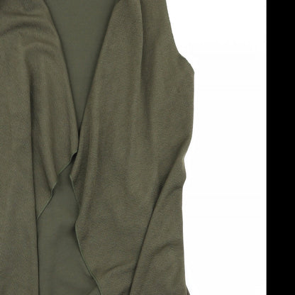 Womens UK Size L Preworn Green Basic Blouse