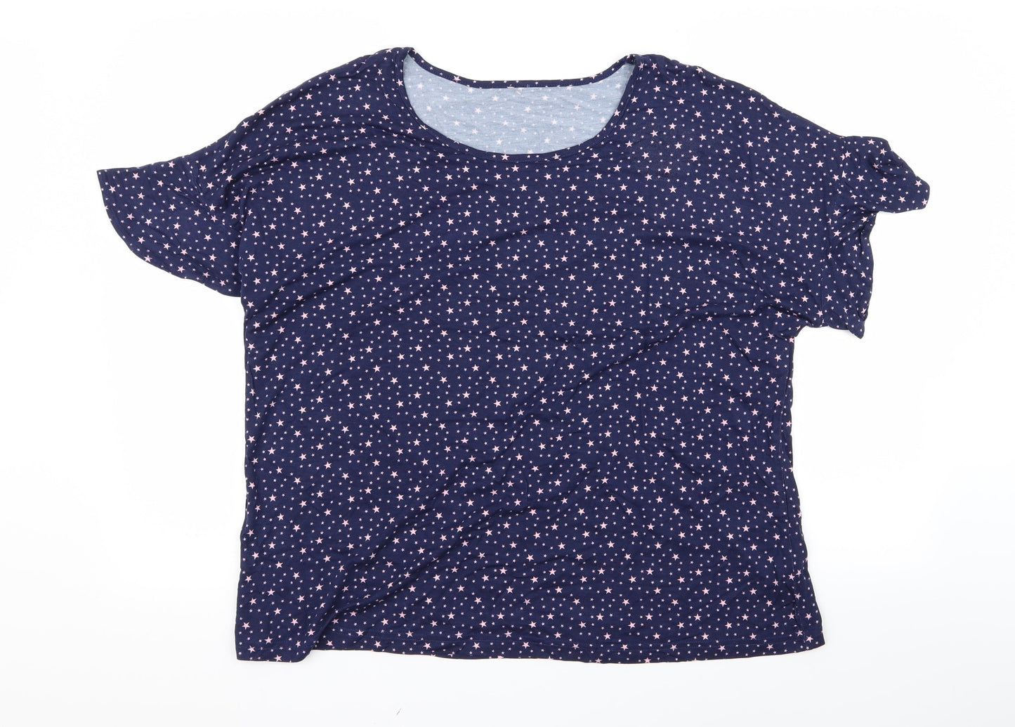 Womens UK Size 12 Preworn Blue Basic Blouse