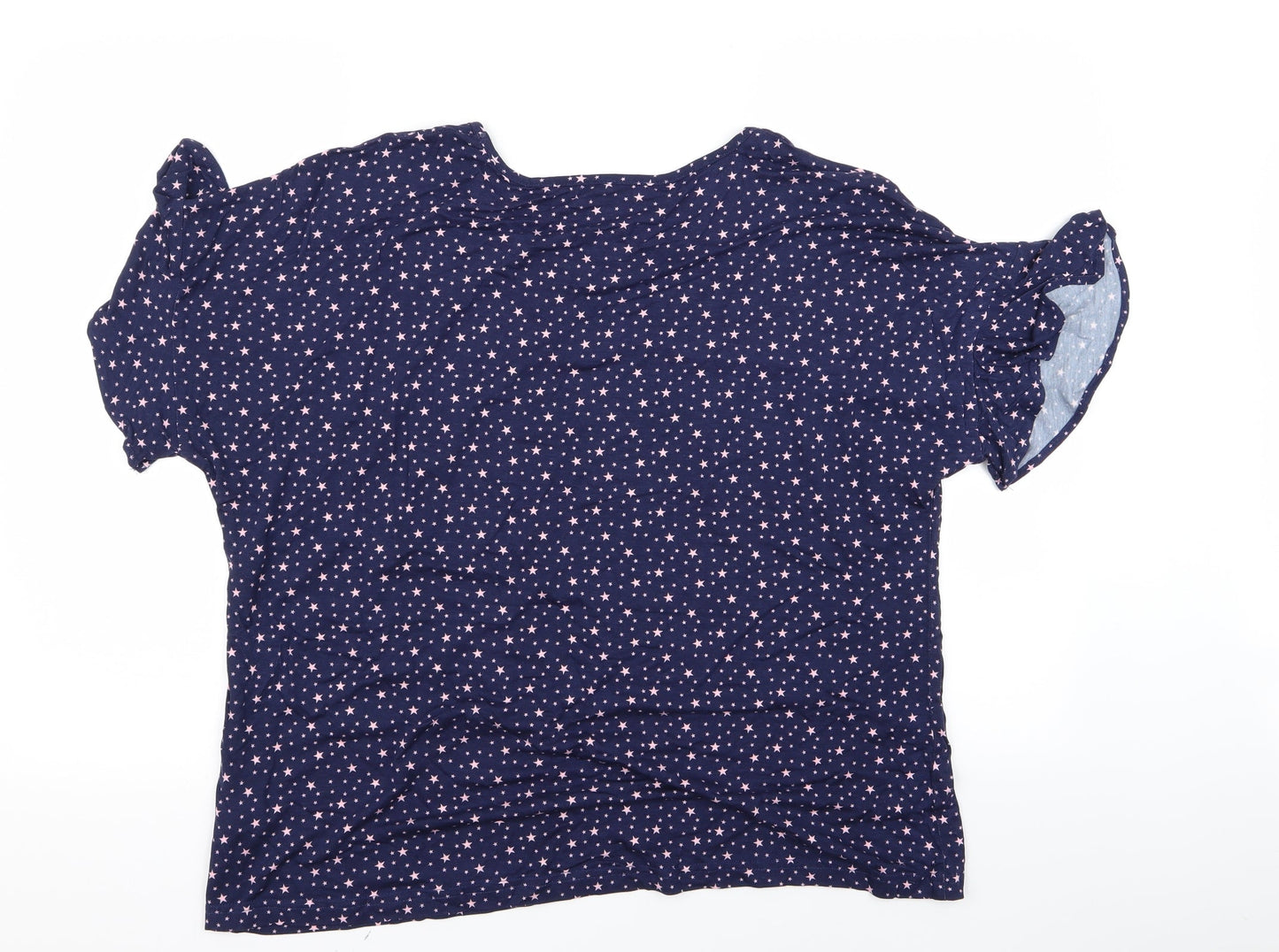 Womens UK Size 12 Preworn Blue Basic Blouse