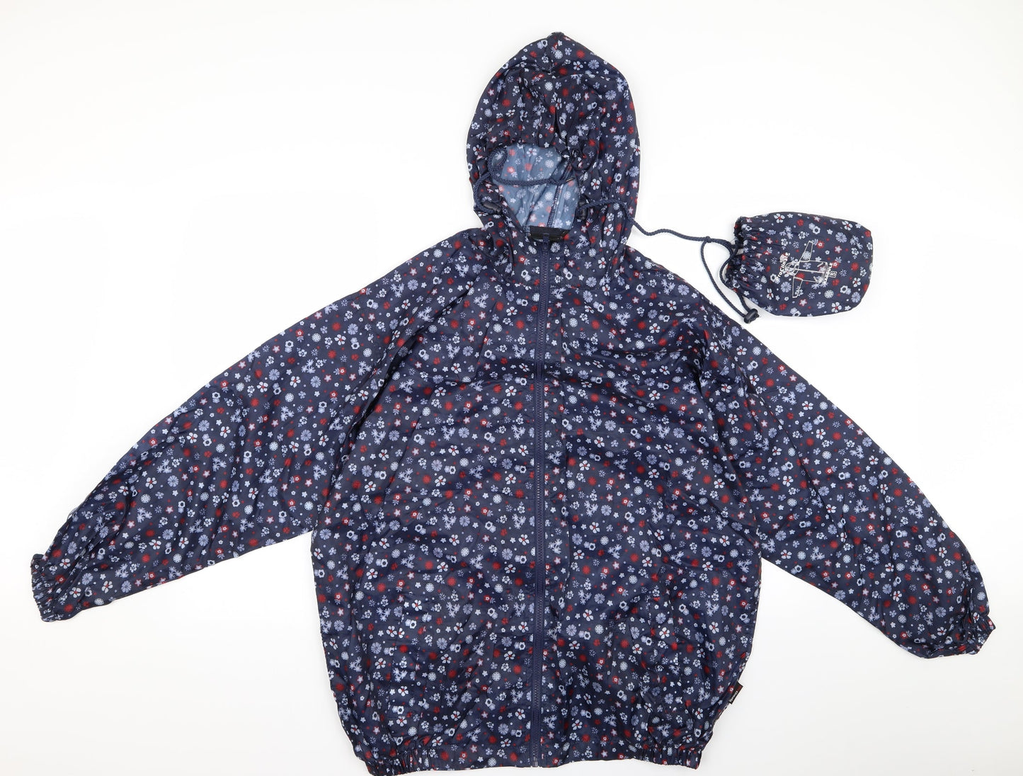 pro climate Womens Beige Floral  Windbreaker Coat Size S