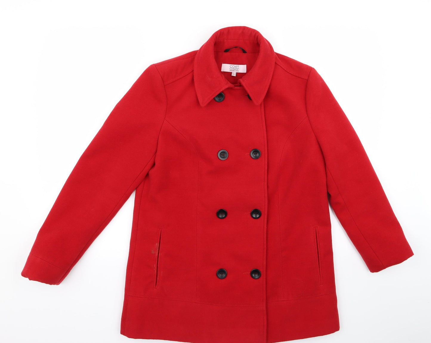 Womens UK Size 12 Covent Garden Red Overcoat