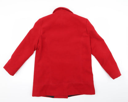 Womens UK Size 12 Covent Garden Red Overcoat