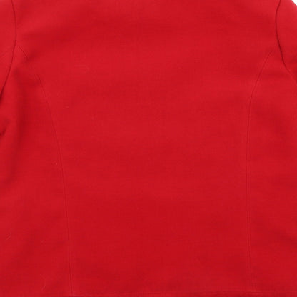 Womens UK Size 12 Covent Garden Red Overcoat