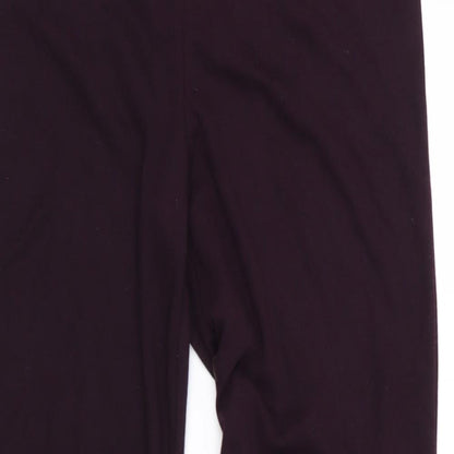 TU Womens Red   Trousers  Size 14 L26 in