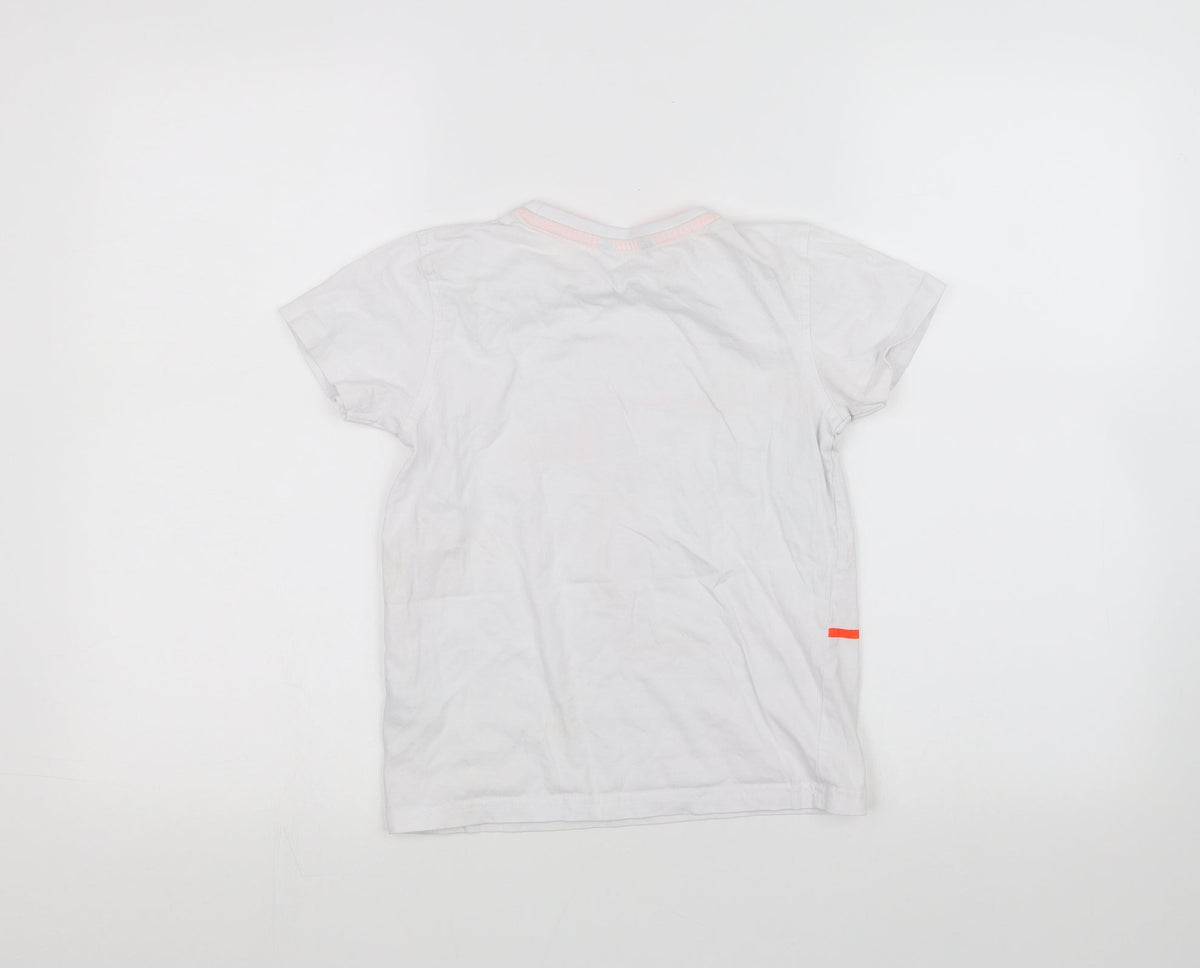 Back view of George boys’ white basic t-shirt, size 8-9, years