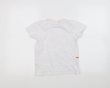 Back view of George boys’ white basic t-shirt, size 8-9, years