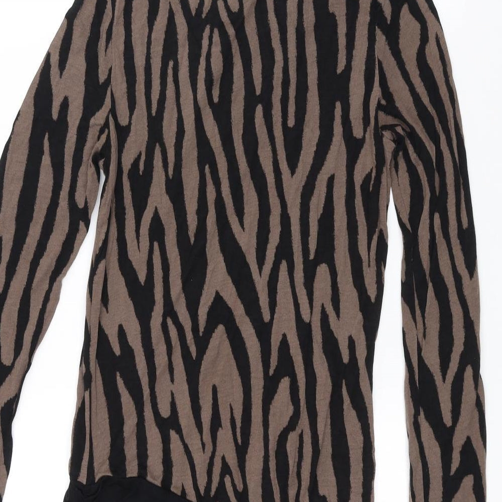 Marks and Spencer Womens Black Animal Print  Pencil Dress  Size 10