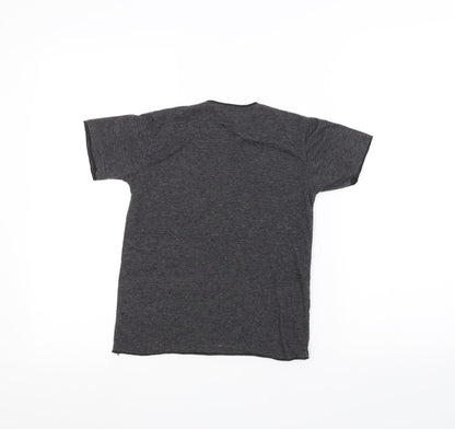 K-Kone Girls Black   Basic T-Shirt Size 8 Years  - elephant