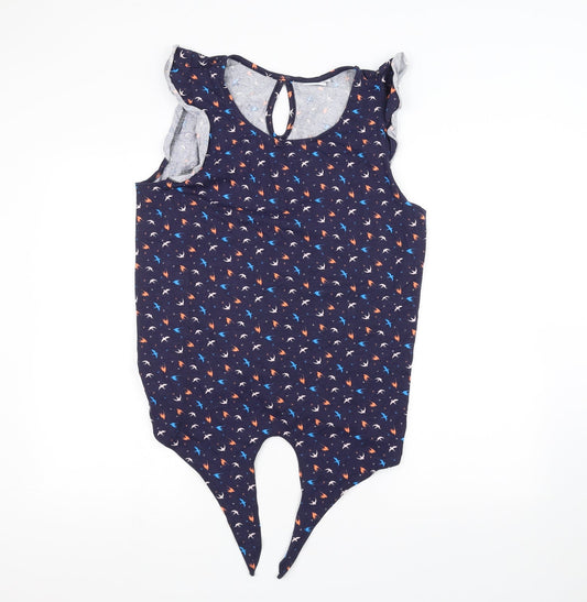 Womens UK Size 16 NEXT Blue Basic Tank