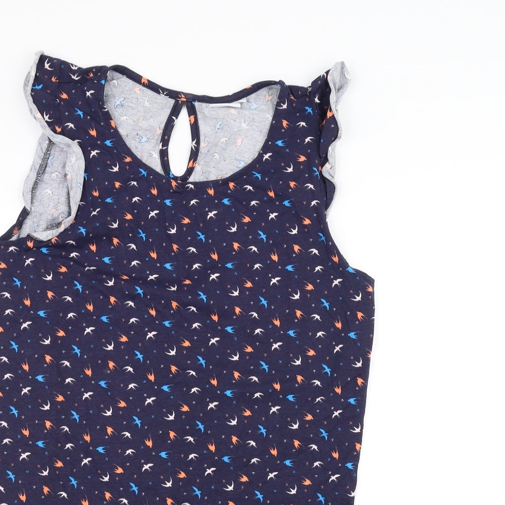 Womens UK Size 16 NEXT Blue Basic Tank