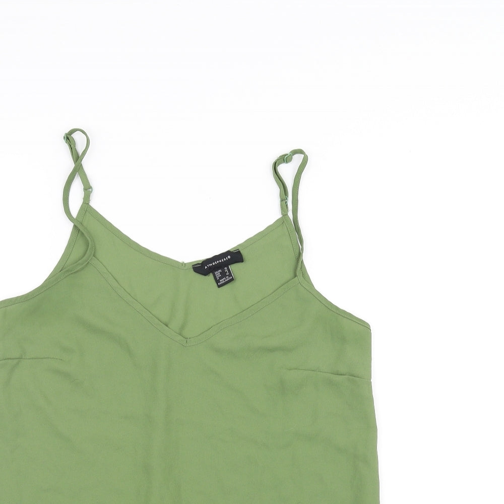 Womens UK Size 10 Atmosphere Green Basic Blouse