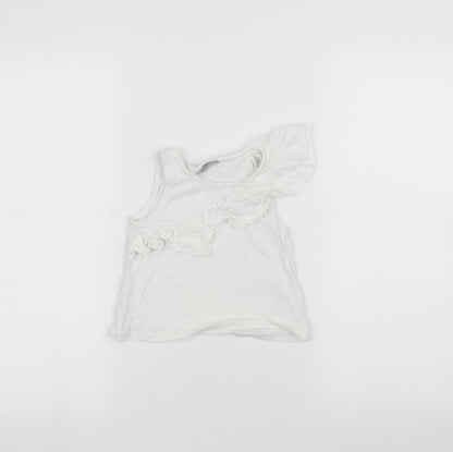 I love girl wear  Girls White   Basic T-Shirt Size 3 Years