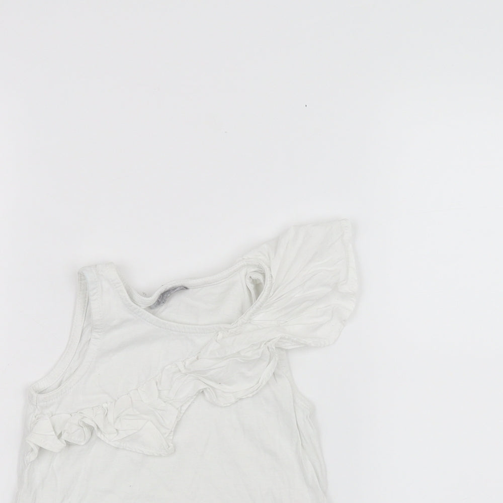 I love girl wear  Girls White   Basic T-Shirt Size 3 Years