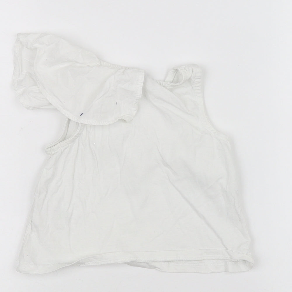 I love girl wear  Girls White   Basic T-Shirt Size 3 Years