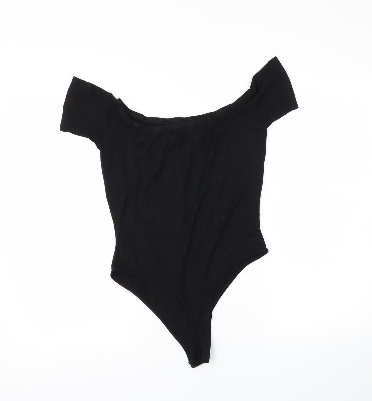 PRETTYLITTLETHING Womens Black   Bodysuit One-Piece Size 10