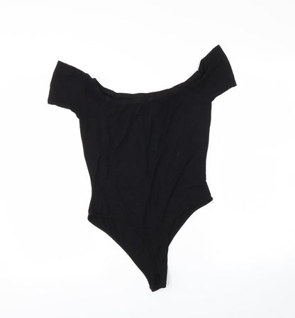 PRETTYLITTLETHING Womens Black   Bodysuit One-Piece Size 10