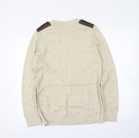 River Island Mens Beige   Pullover Jumper Size S