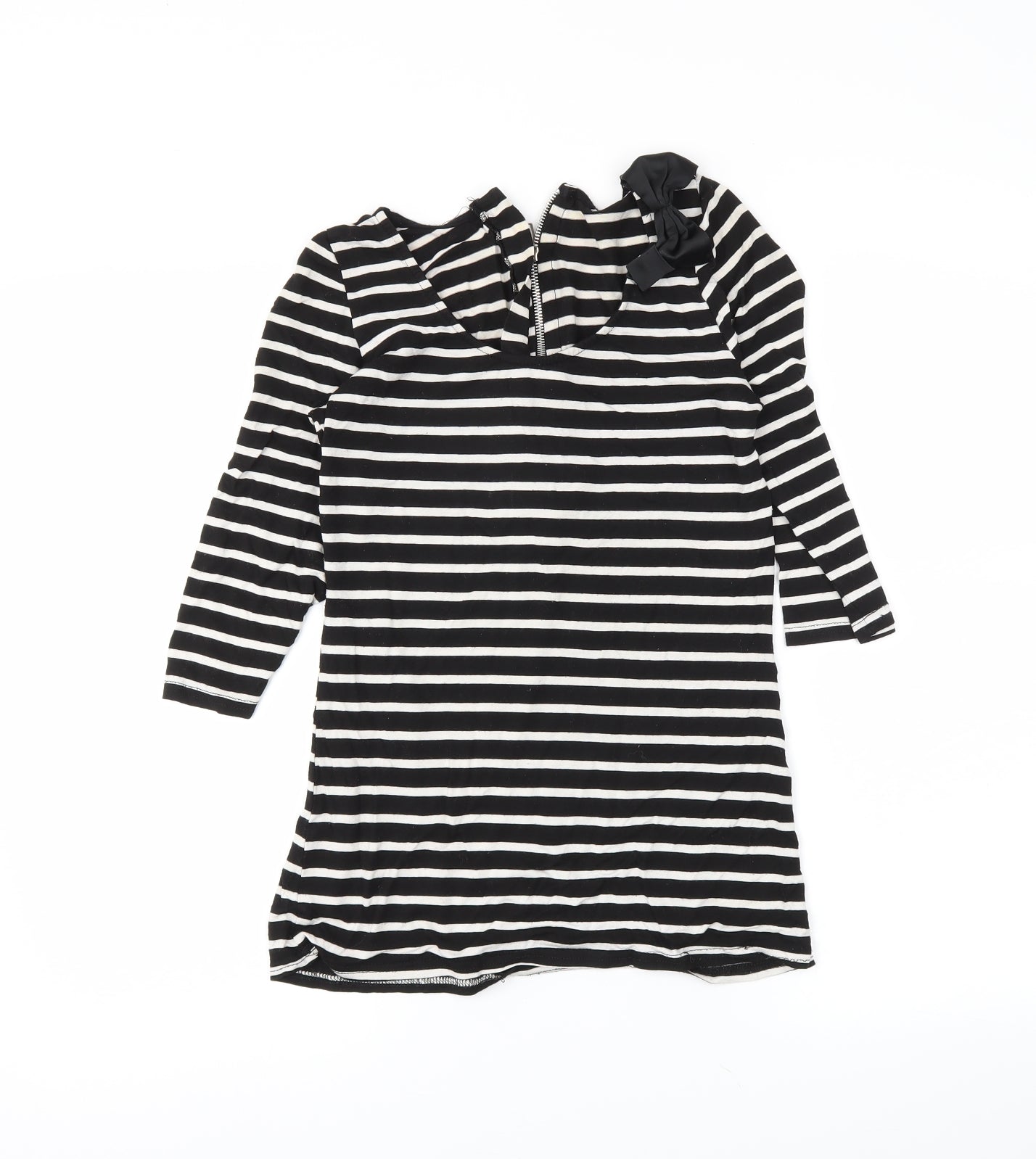 generation Girls Black Striped  Tunic T-Shirt Size 14-15 Years