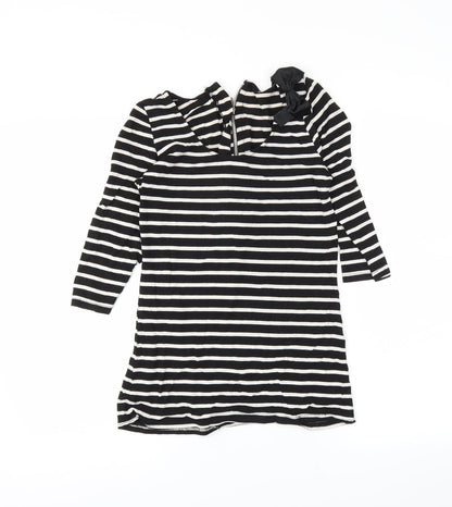 generation Girls Black Striped  Tunic T-Shirt Size 14-15 Years
