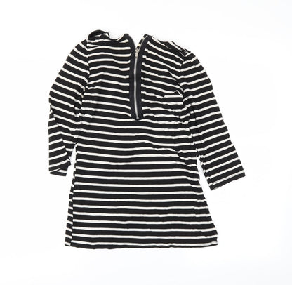 generation Girls Black Striped  Tunic T-Shirt Size 14-15 Years