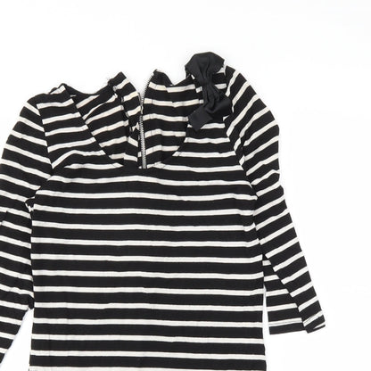 generation Girls Black Striped  Tunic T-Shirt Size 14-15 Years