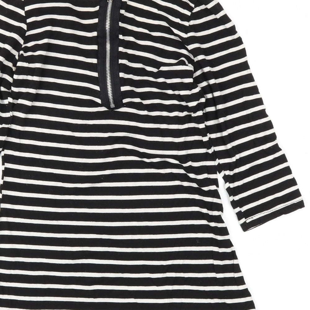generation Girls Black Striped  Tunic T-Shirt Size 14-15 Years