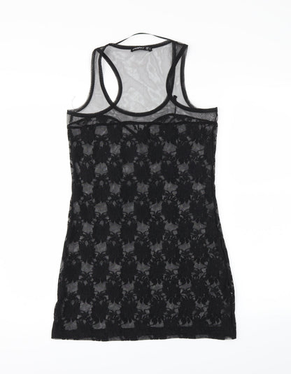 Womens UK Size 8 Atmosphere Black Basic Tank