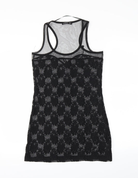 Womens UK Size 8 Atmosphere Black Basic Tank