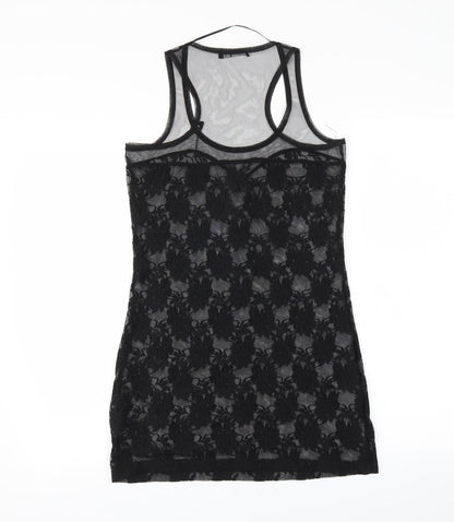 Womens UK Size 8 Atmosphere Black Basic Tank