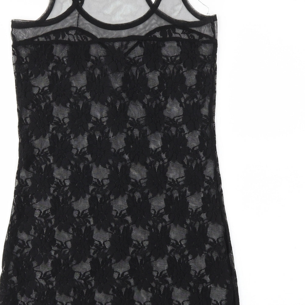 Womens UK Size 8 Atmosphere Black Basic Tank